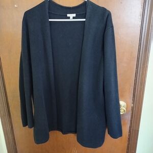 Black  Talbots Open Front Cardigan
